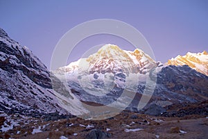 Annapurna range of the himalayas