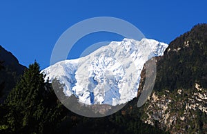 Annapurna range at manang nepal