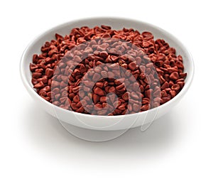 Annatto seeds, achiote seeds, bixa orellana seeds photo