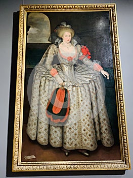 Anne of Denmark portrait , consort of James I, by Marcus Gheeraerts the Younger