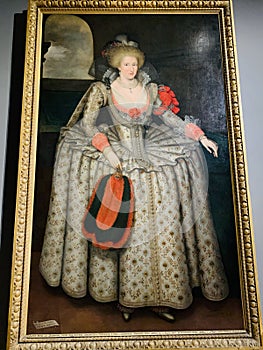 Anne of Denmark portrait , consort of James I, by Marcus Gheeraerts the Younger