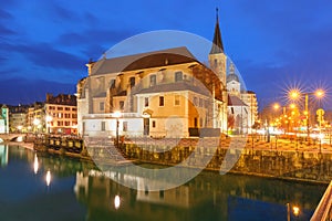 Annecy, called Venice of the Alps, France