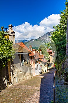 Annecy, France,Picturesque Alpine town in southeastern France, aka the`Pearl of French Alps`  or  `Venice of the Alps