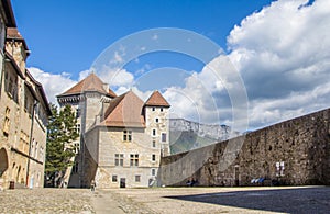 Annecy, France,Picturesque Alpine town in southeastern France, aka the`Pearl of French Alps`  or  `Venice of the Alps