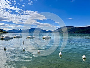 Annecy, Haute-Savoie, France, panoramic, lake, river, view, canal, French Venice, nature, hiking, Europe