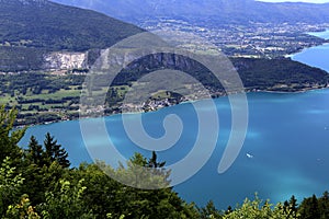 The Annecy lake, haute-savoie, France