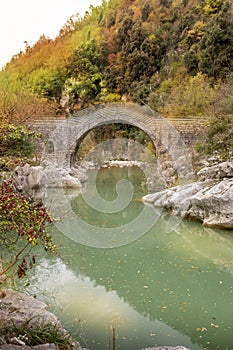 Annibale bridge on Titerno river