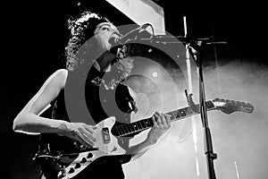 Annie Erin Clark, frontwoman of St. Vincent (band), performs at Matadero de Madrid