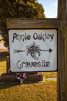 Annie Oakley gravesite in Ohio