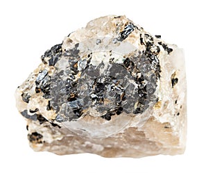 annite mica on raw cryolite mineral isolated