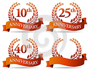 Anniversary Banner Wreath