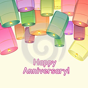 Anniversary greeting card