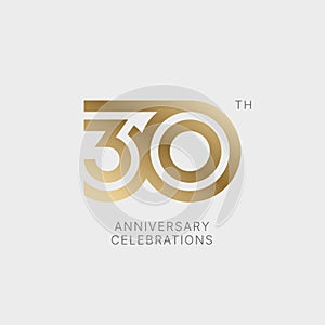 Anniversary logo or emblem design for event.