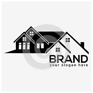 House logo vector. Flat design.