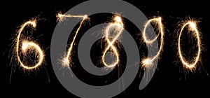 Anniversary numbers sparkler 2