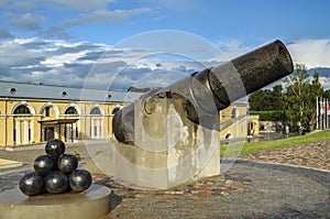 Ð¡annon in Daugavpils Fortress
