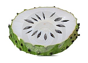 Annona muricata.oursop fruit Sugar Apple,ustard apple isolated