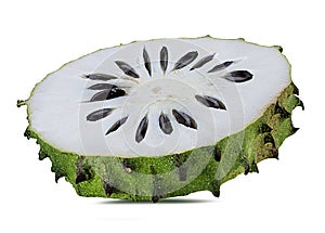 Annona muricata.oursop fruit Sugar Apple,ustard apple isolated photo