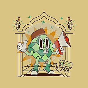 Announcement on Eid Mubarak With Ketupat Mascot