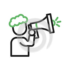 Announcement icon vector image.