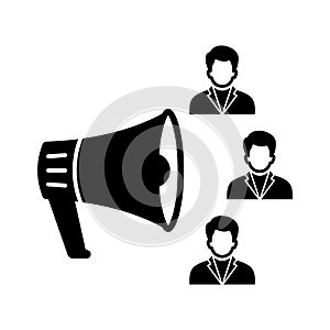 Announcement Vector Icon which can easily modify or edit