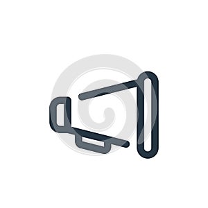 announcer vector icon. announcer editable stroke. announcer linear symbol for use on web and mobile apps, logo, print media. Thin