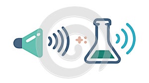 Announcing Scientific Breakthroughs Icon, vector design Generative AI