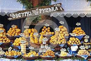 Annual christmas fair at the Main Market Square. Krakow, Poland. photo