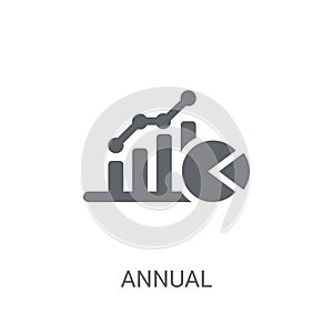 Annual equivalent rate (AER) icon. Trendy Annual equivalent rate