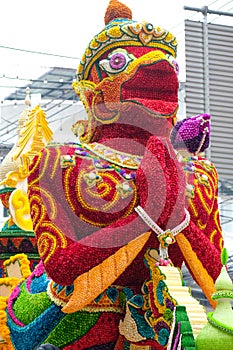 annual flower festival parade in Chiang Mai, Thailand