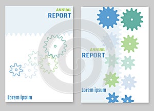 Annual report brochure flyer design template vector, Leaflet cover presentation abstract flat background