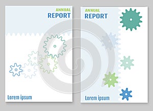 Annual report brochure flyer design template vector, Leaflet cover presentation abstract flat background
