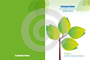 Annual report cover layout