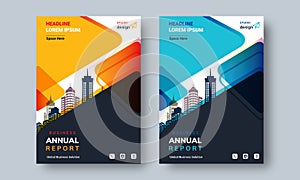 Annual Report Design Layout Flyer Template Multipurpose use