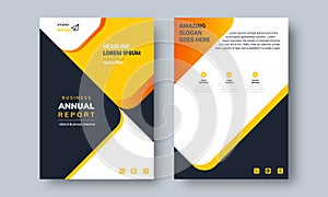 Annual Report Design Layout Flyer Template Multipurpose use