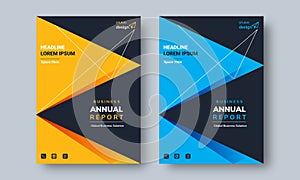 Annual Report Design Layout Flyer Template Multipurpose use