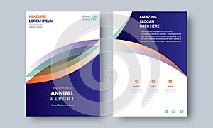 Annual Report Design Layout Flyer Template Multipurpose use