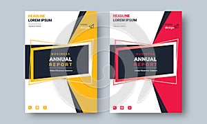 Annual Report Design Layout Flyer Template Multipurpose use