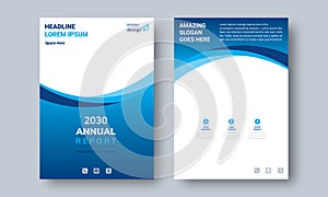 Annual Report Design Layout Flyer Template Multipurpose use