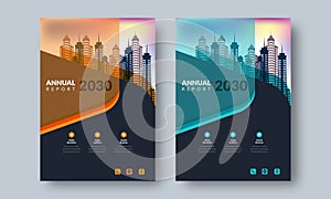 Annual Report Design Layout Flyer Template Multipurpose use