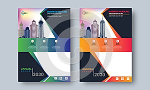 Annual Report Design Layout Flyer Template Multipurpose use