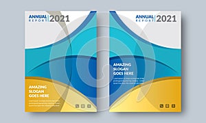 Annual Report Design Layout Flyer Template Multipurpose use