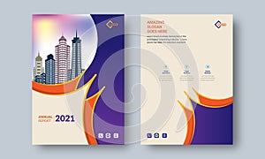 Annual Report Design Layout Flyer Template Multipurpose use