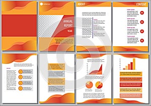 An Annual report design with unique gradation photo