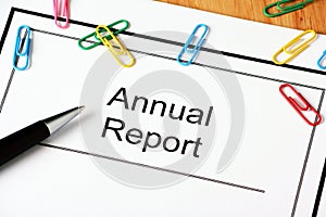 Annual Report Document photo