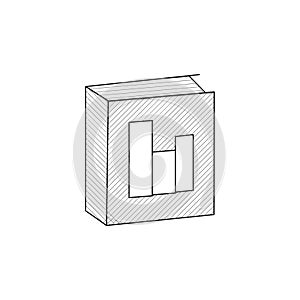 annual report line icon. annual report Hand Drawn thin line icon