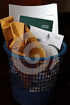 Annual Reports In The Waste Paper Basket