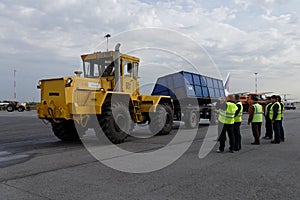 Annual review of airport equipment in Pulkovo, St. Petersburg, Russia