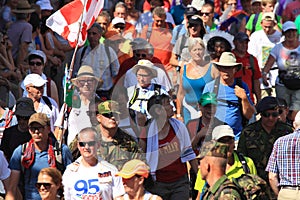 An annually recurring large walking event