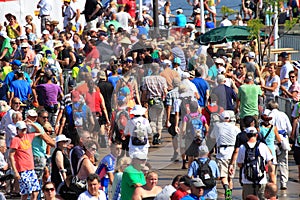 An annually recurring large walking event